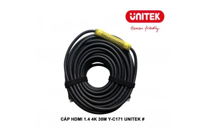 CÁP HDMI V1.4 4K HIỆU UNITEK YC171 - DÀI 30M